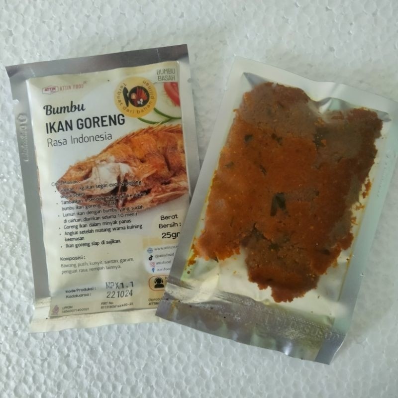 

Bumbu Ikan Goreng Siap Pakai ATTIN (25gr)