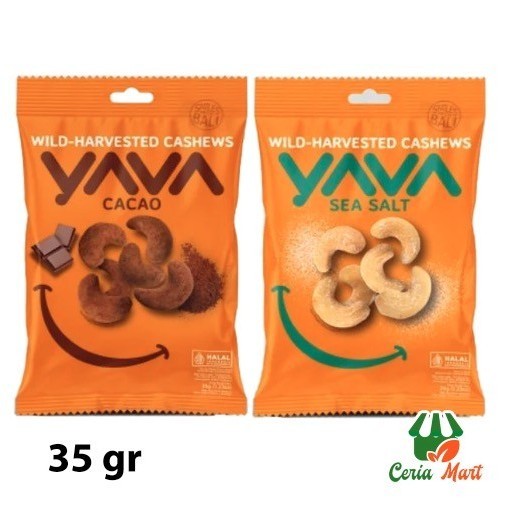 

Kacang Mede YAVA Cashew Wild Harvested Cacao Sea Salt Mente Renyah