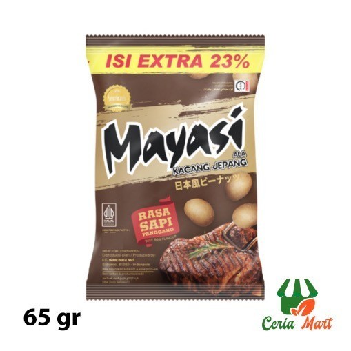 

Mayasi Kacang Jepang 65 gr Rasa Sapi Panggang Beef BBQ Mayashi Peanut