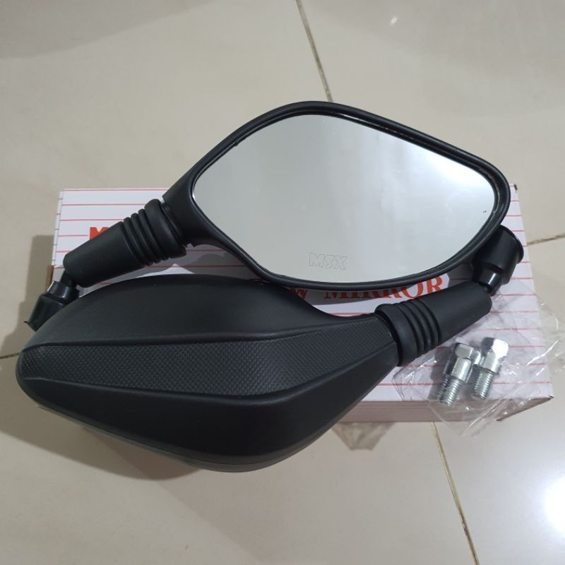 Spion Click Black Carbon Vario 125 150 Universal Honda Yamaha Beat Nmax Aerox Pcx Lexi Supra BigBos 