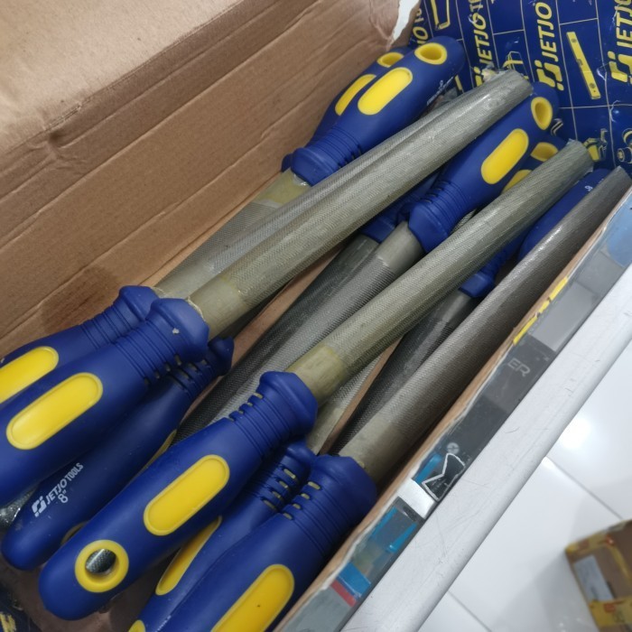 Kikir half round 8" JETJO TOOLS kikir kayu bastard setengah lingkaran 8 inch