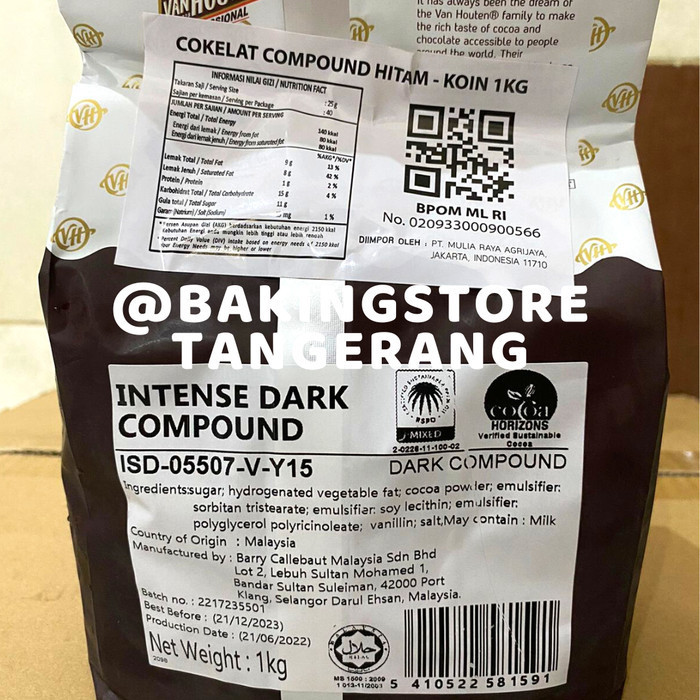 

Van Houten Dark Compound Coin 1 kg | Coklat Coin Dark