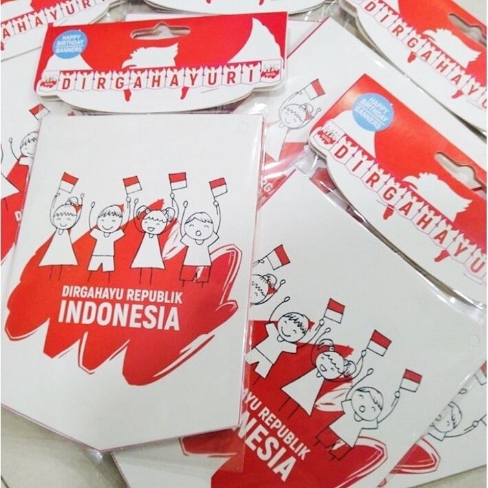 Banner Dirgahayu RI / Banner 17 Agustus HUT RI / Hiasan 17 Agustus