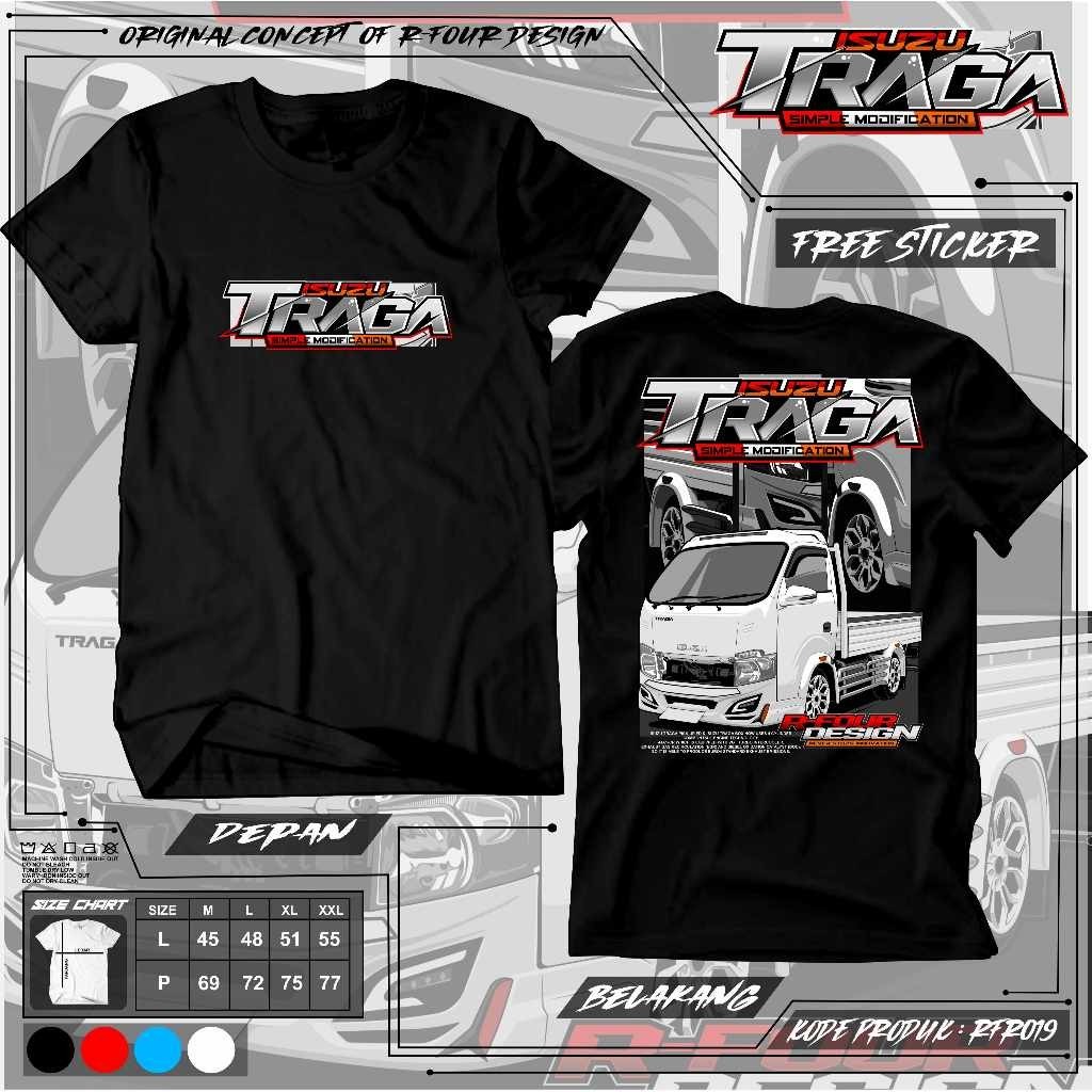 KAOS TRAGA TERLARIS KAOS ISUZU TRAGA KAOS PICK UP TRUK OLENG KAOS TRUK UNISEX KAOS TRUCK KAOS TRUK
