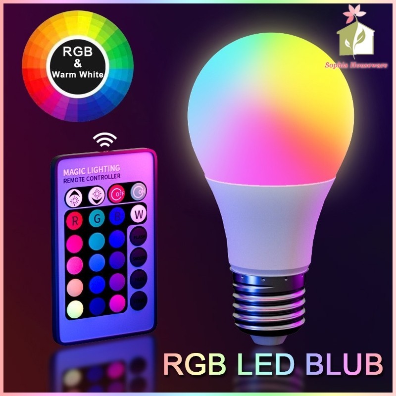LAMPU RGB REMOTE LAMPU CONTROL / LAMPU REMOTE rgb / 10 WATT / 20WATT / BOHLAM warna warni