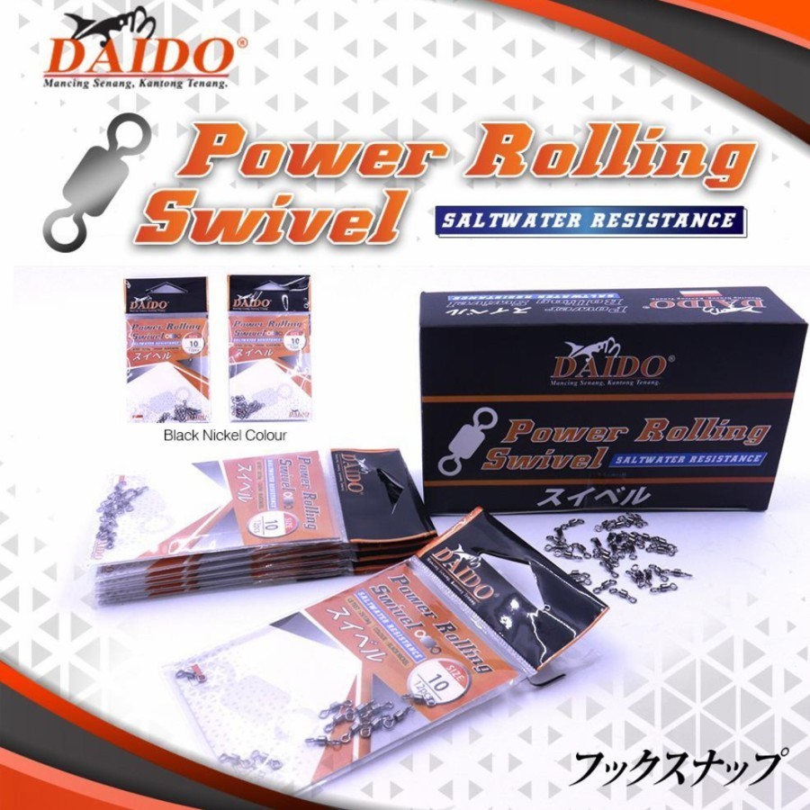Power rolling swivel daido saltwater resistance kili kili laut