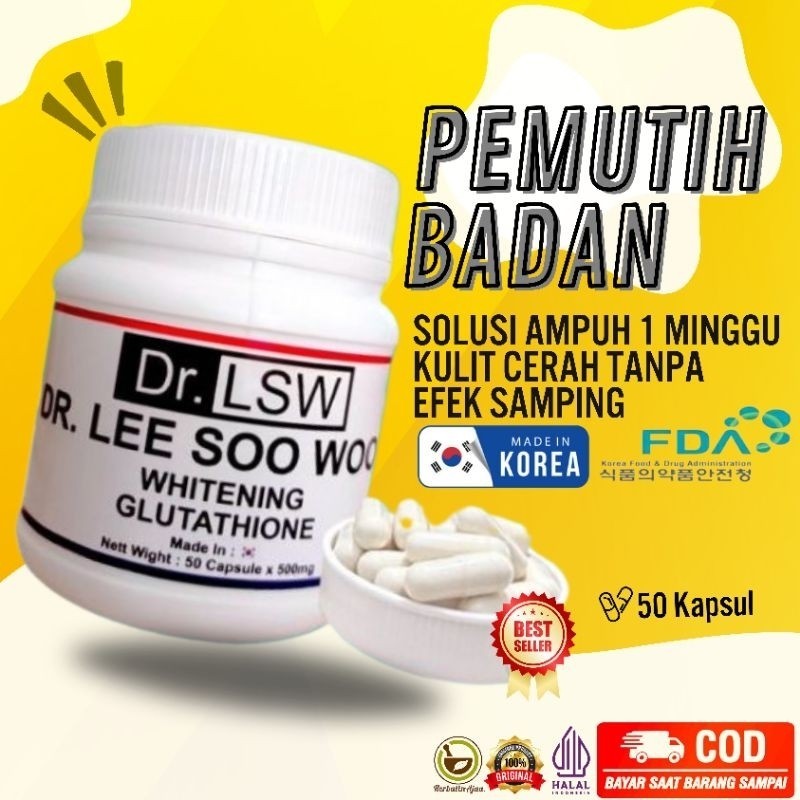 Pemutih Kulit Badan dan Wajah Dr. LSW | Dr. LEE SOO WOOK PEMUTIH ALAMI KOREA ORIGINAL