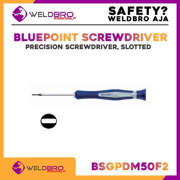 BluePoint BSGPDM50 Precision Screwdriver Slotted, Obeng Servis Elektronik Termurah
