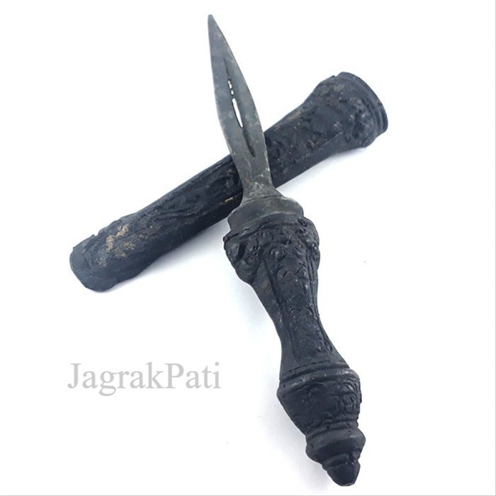 Keris Tombak Klewer Hitam Combong Antik Unik Murah JP14522