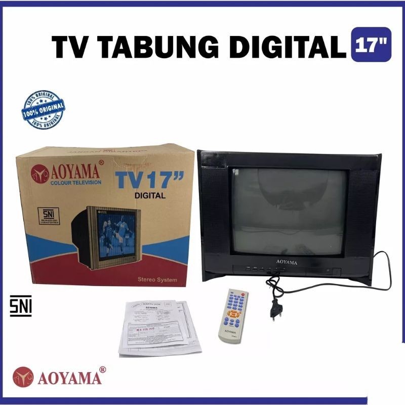 Tv tabung digital 17 22inch Aoyama Murah Berkualitas Original