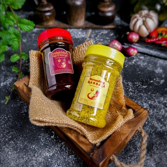 

New Arrival Paket Sambal dan Serundeng Mandala - [Level Pedas Medium] - 140gr