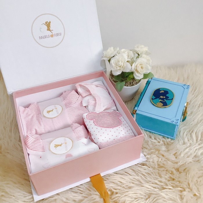 

(NEW) -Hampers newborn anak perempuan 12 piece/ Kado bayi Exclusive