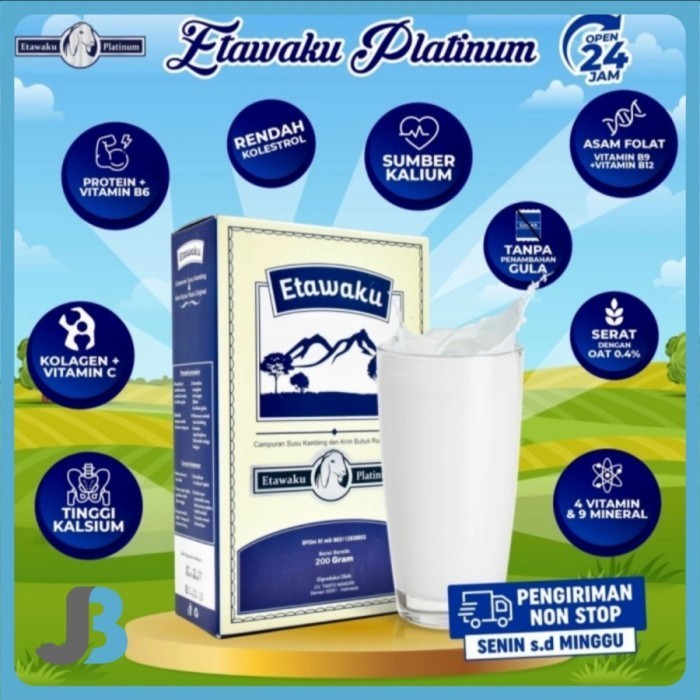

ETAWAKU Platinum Susu Kambing dan Kreamer Bubuk Etawa 200 gram