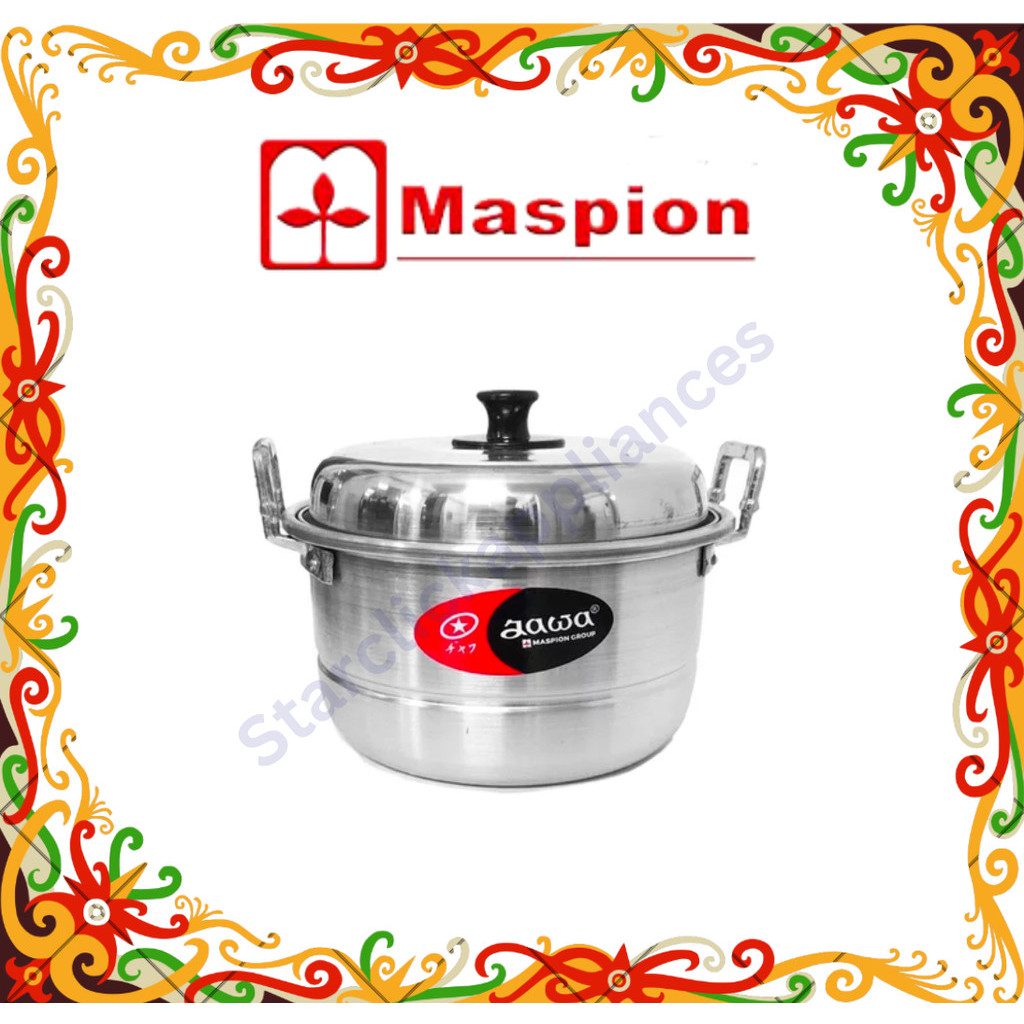MASPION Jawa Panci Ekonomi | Dandang Pengukus | Panci Kukusan | Steamer Kukus Murah Ukuran 18 20 22 