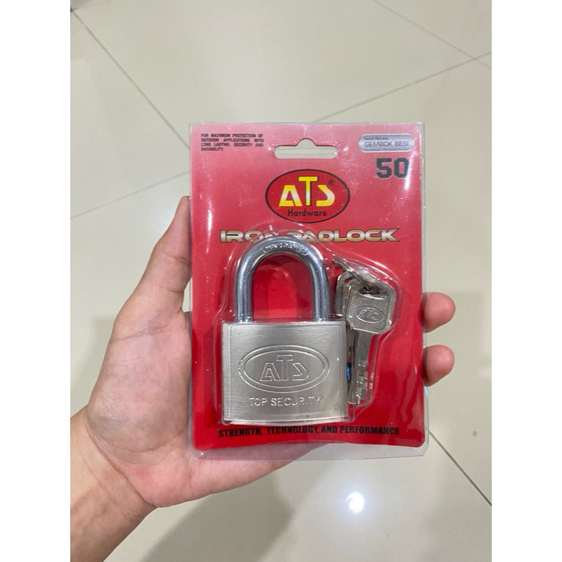 Kunci Gembok Stainless Anti Karat / Anti Maling / Gembok Pendek /  Gembok Rumah / Gembok Pagar / Gem