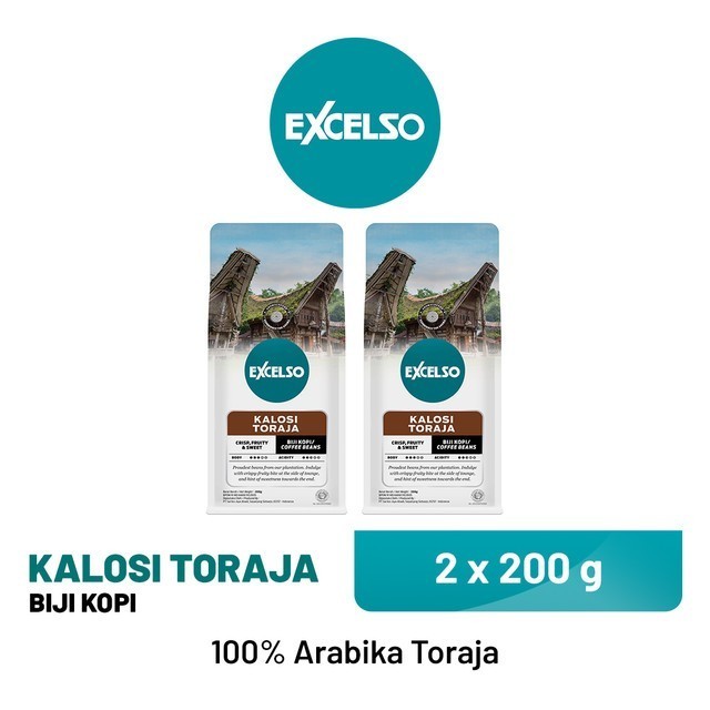 

Best-Promo EXCELSO Kalosi Toraja - Biji Kopi 2 x 200 gr