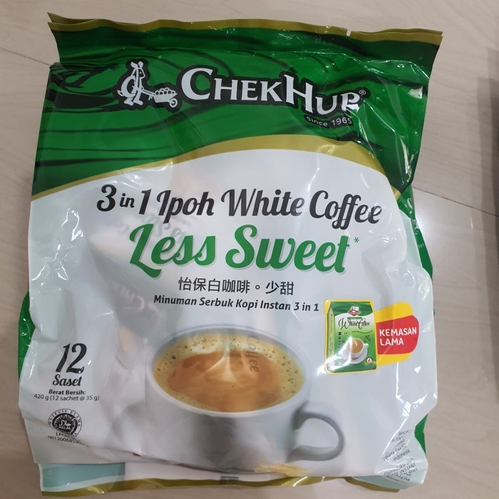 

New PROMO Check hup white coffee 3in1 less sugar checkhup