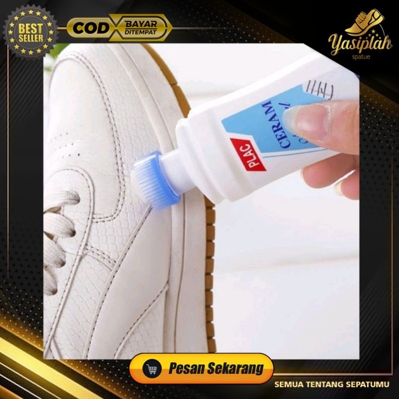 Cairan Pembersih/Pemutih Sepatu Ajaib Semir Sepatu Putih PLAC