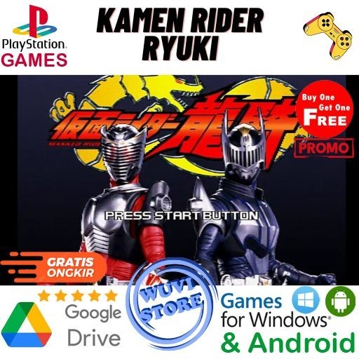Game PC Kamen Rider Ryuki Emulator PS1 | Bisa Main di Android atau PC | Beli 1 Gratis 1