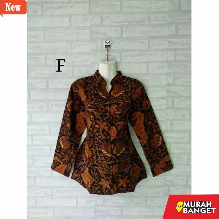 Blouse Wanita Kekinian Blouse Batik Jogja/Blouse Kerja/Blouse Jumbo