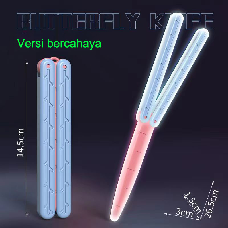 POPO✨Mainan Anak-anak/Gravitasi 3D Pisau Kupu-kupu Mainan/3D Cetakan Pisau Lobak Mainan/Mainan Berca