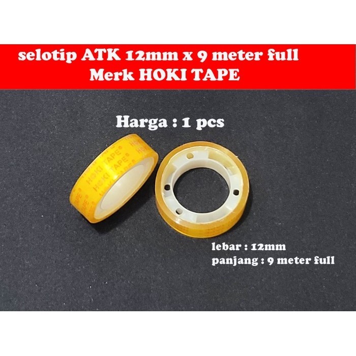 

LG09 Solatip Atk 12mm x 9m full Isolasi atk stationery hoki tape lakban