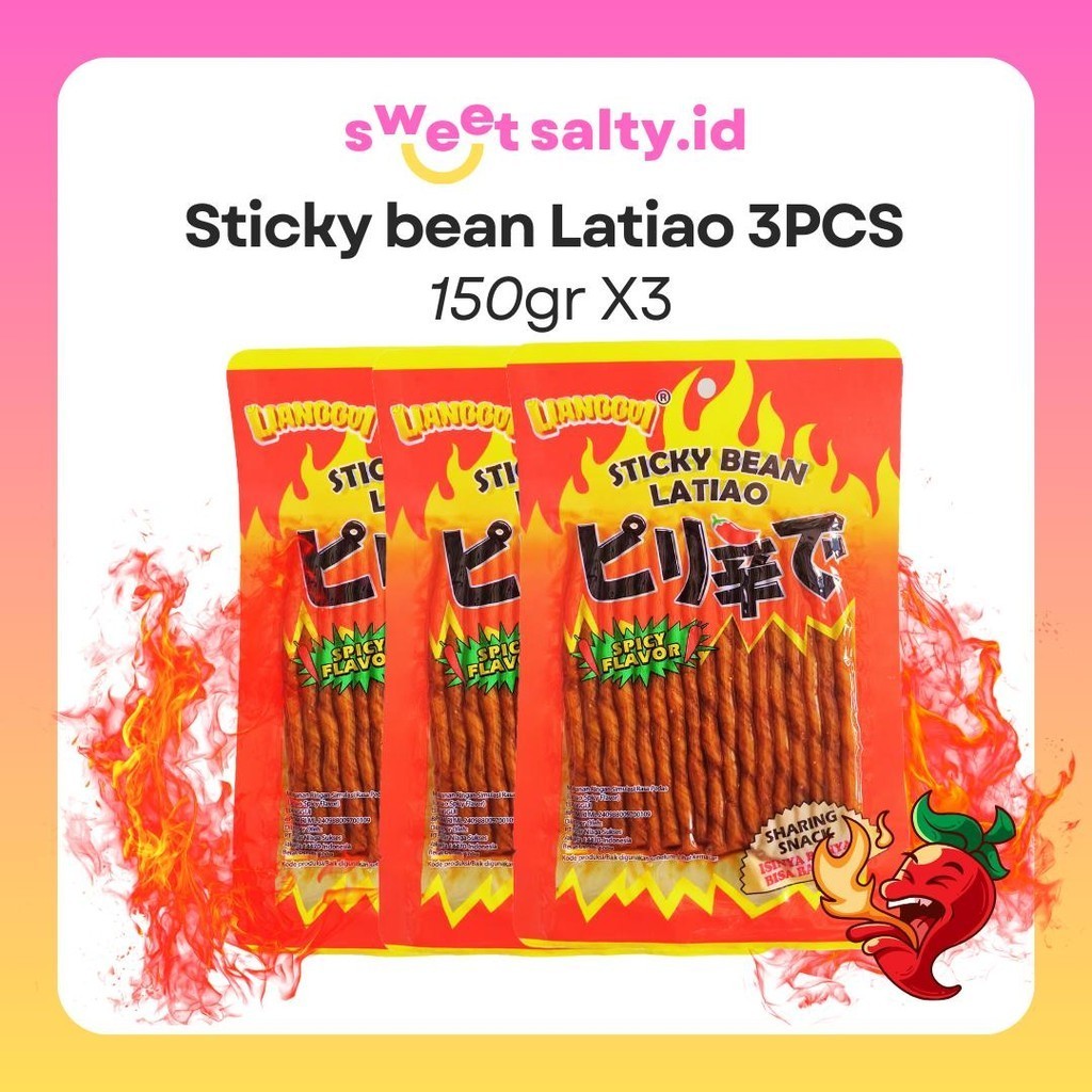 

HALAL [Sweetsalty.id]LIANGGUI| OMG STICKY LATIAO BUNDLE 3PC /STEAK LATIAO / CEMILAN VIRAL Cemilan Yang Lagi VIRAL Import Dari CHINA Food Snack Pedas