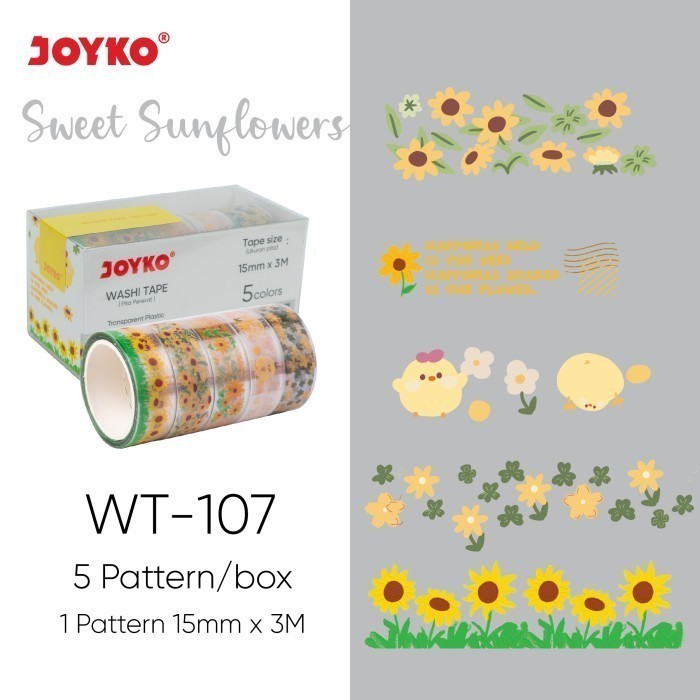 

DG99 Joyko Washi Tape Set WT-107~109 | Pita Perekat - WT-107