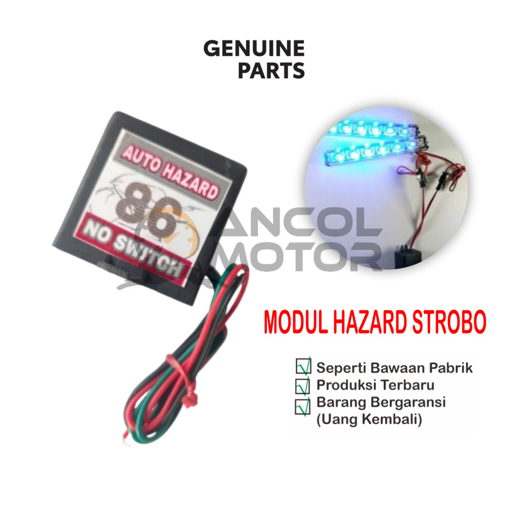 Modul Hazard Otomatis Sen Flaser Touring Kedip Strobo Hazzard Sein