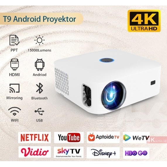 Proyektor Android 500ANSI T9 Projector