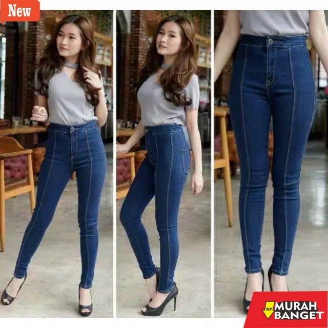 Denim Panjang Wanita GS-GW - Celana Highwaist Bio Line Jeans