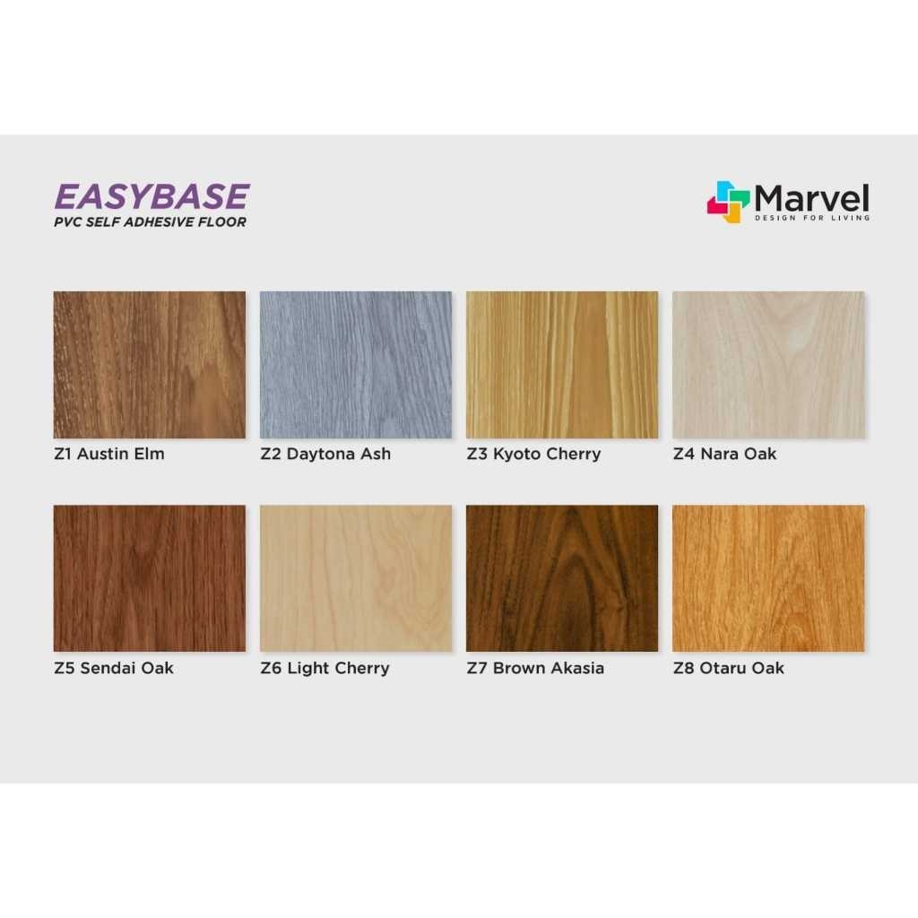 vinyl lantai stiker/ Vinyl Sticker 2mm Marvel LVT Easy / Lantai Kayu Vinyl / Stiker Vinyl Plank
