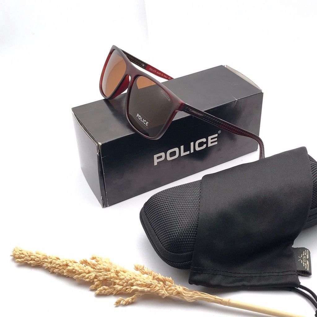 Best Style Kacamata Fashion Pria Polarized Anti Silau Kacamata Police P1361 Fullset