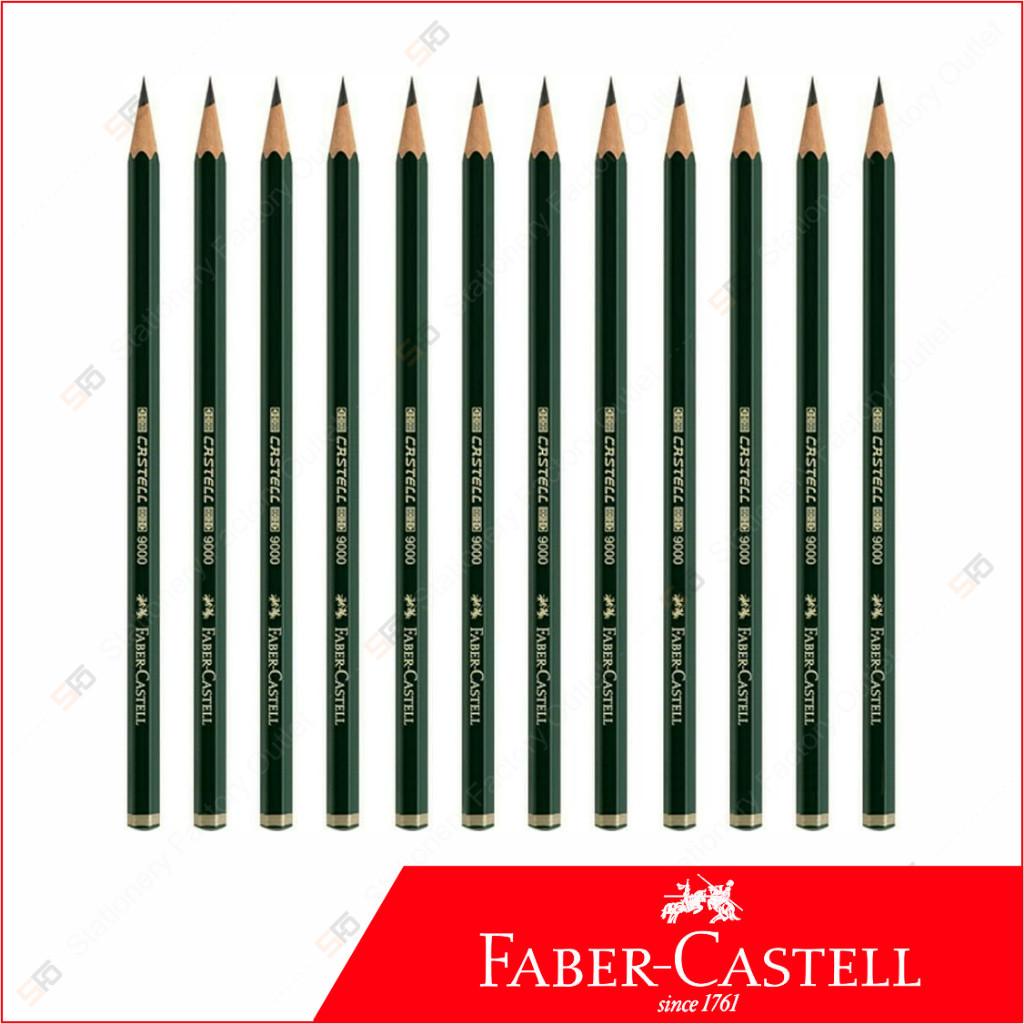 

Pensil Faber Castell 8B 7B 6B 5B 4B 3B 2B B HB F H 2H 3H 4H 5H 6H (original) - ABO