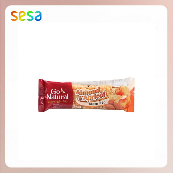 

GO NATURAL Almond & Apricot 40gr - Snack Kacang Gluten FREE