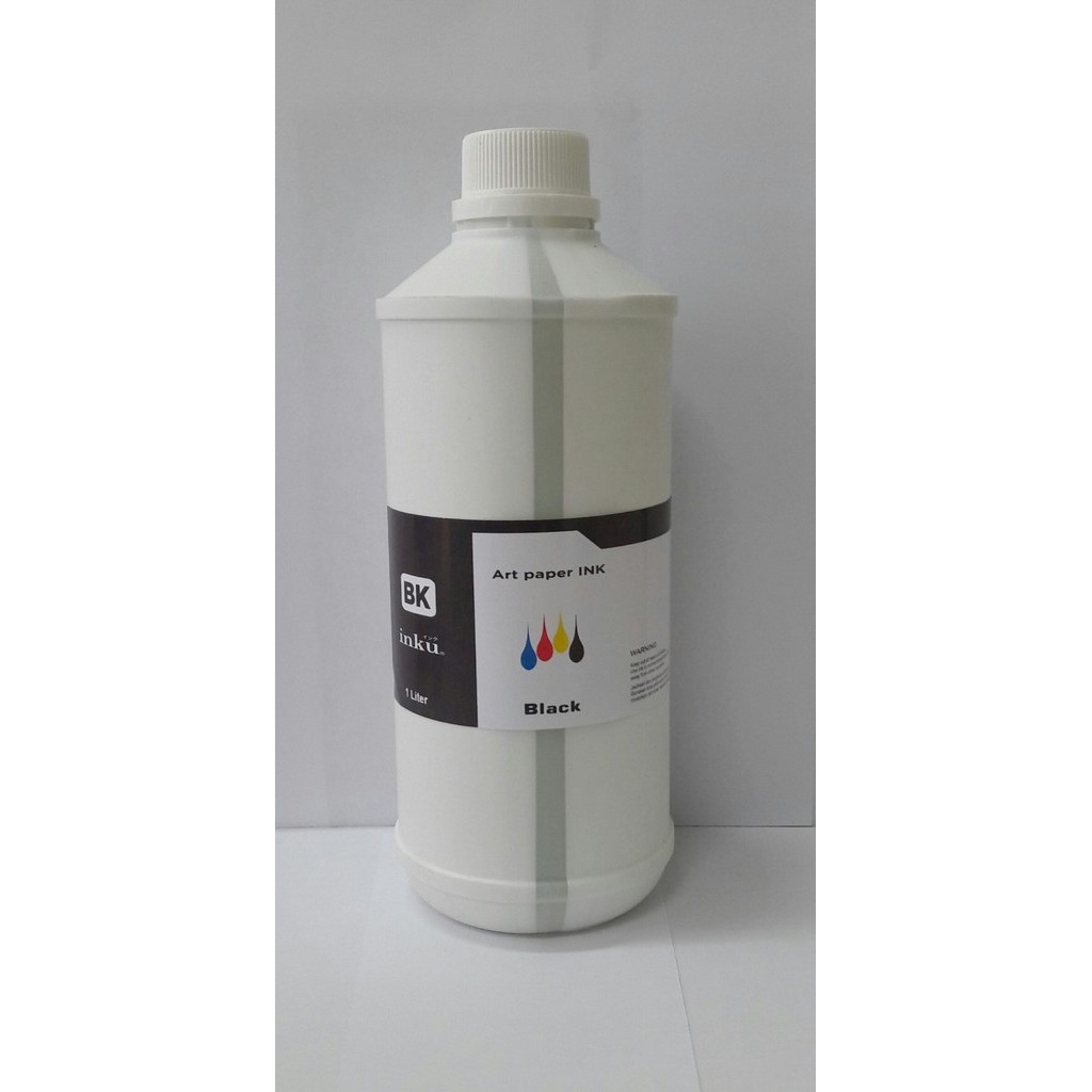 

Best Seller-Promo Tinta Artpaper INKU @ 1Liter, CMYK, LC & LM - Hitam