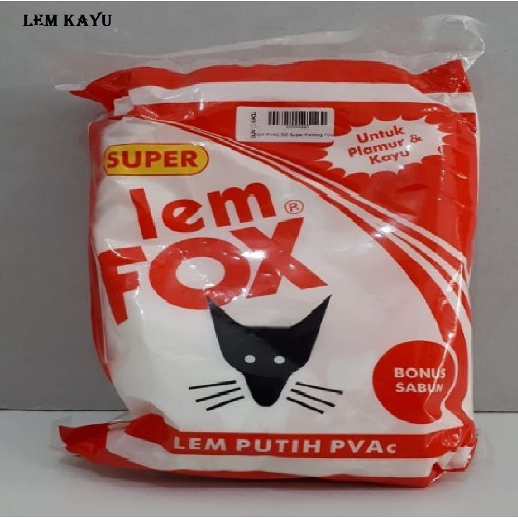 

Lem kayu Fox Super Lem Putih PVAc 350g