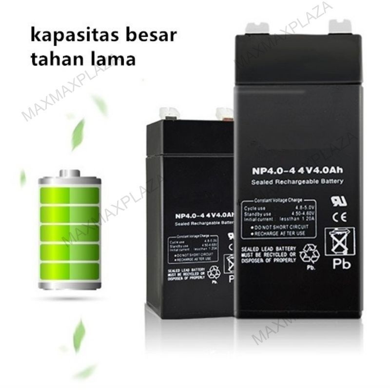 ID BATERAI AKI 4V 4AH / BATERAI TIMBANGAN DIGITAL AKI MOTOR BATERAI TIMBANGAN DIGITAL - BATERAI