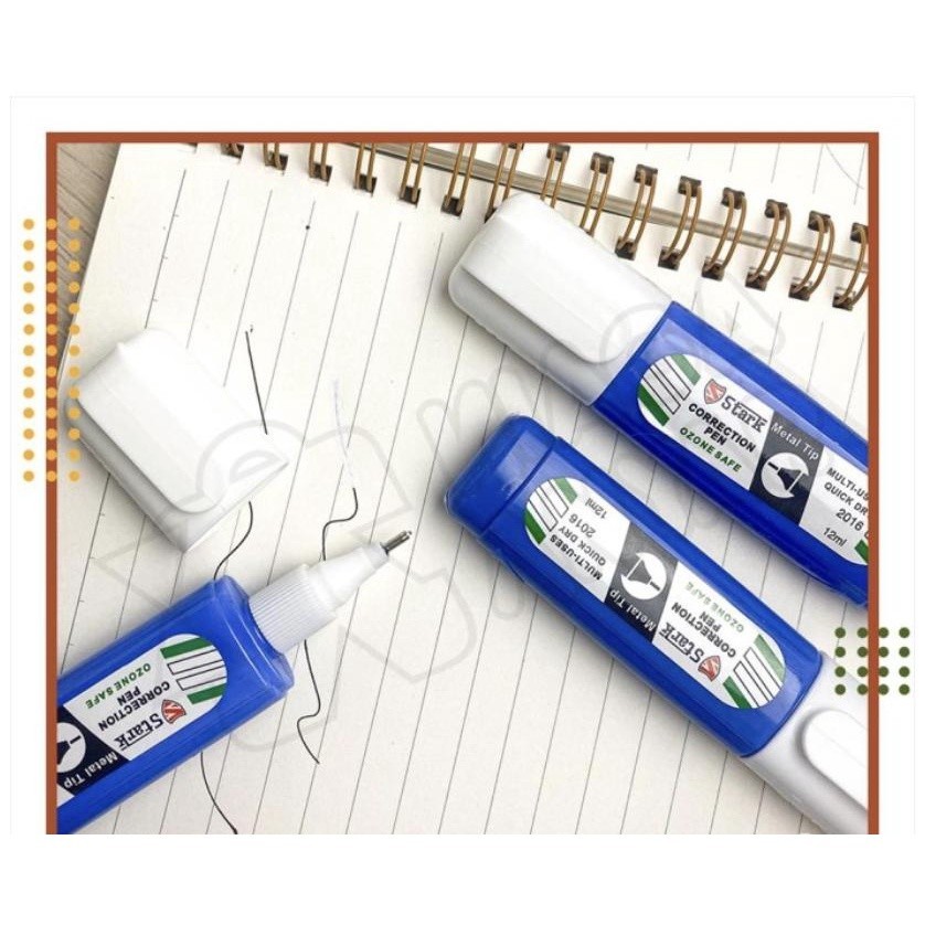 

[Tokome23] COD NA Correction Pen STARK 1 Pcs Quick Dry / Tip Ex Cair Satuan Pena
