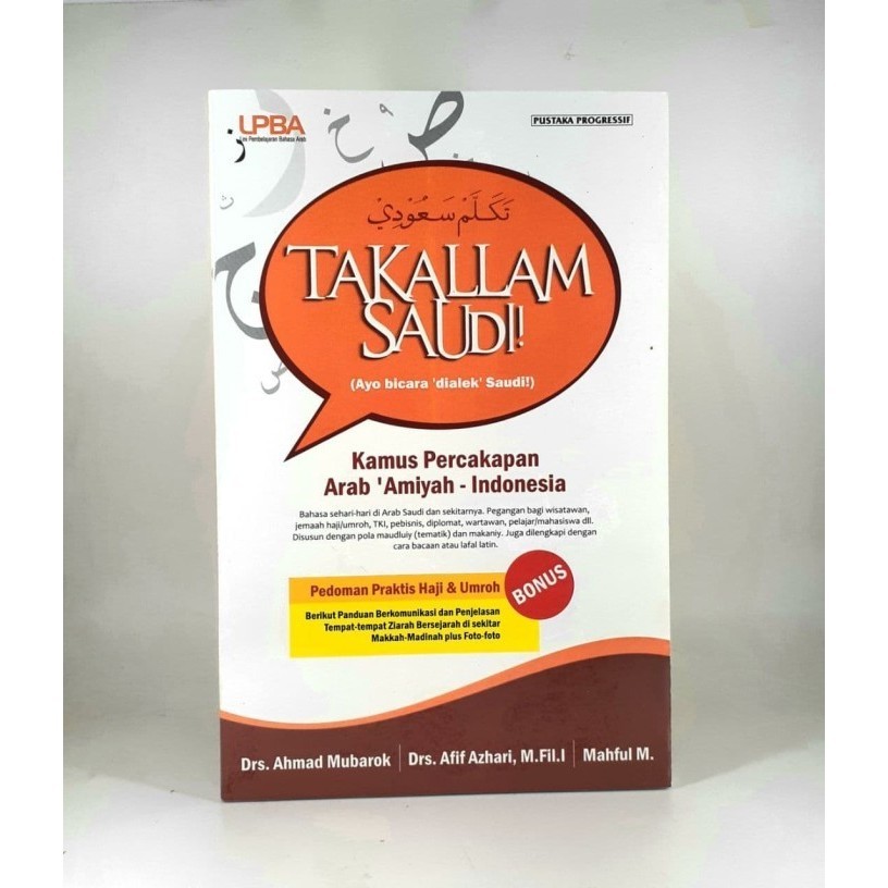 Buku Takallam Saudi Kamus Percakapan Arab Amiyah Indonesia
