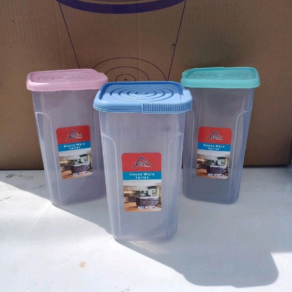 Toples panjang, toples tinggi, keler tinggi, wadah plastik tinggi