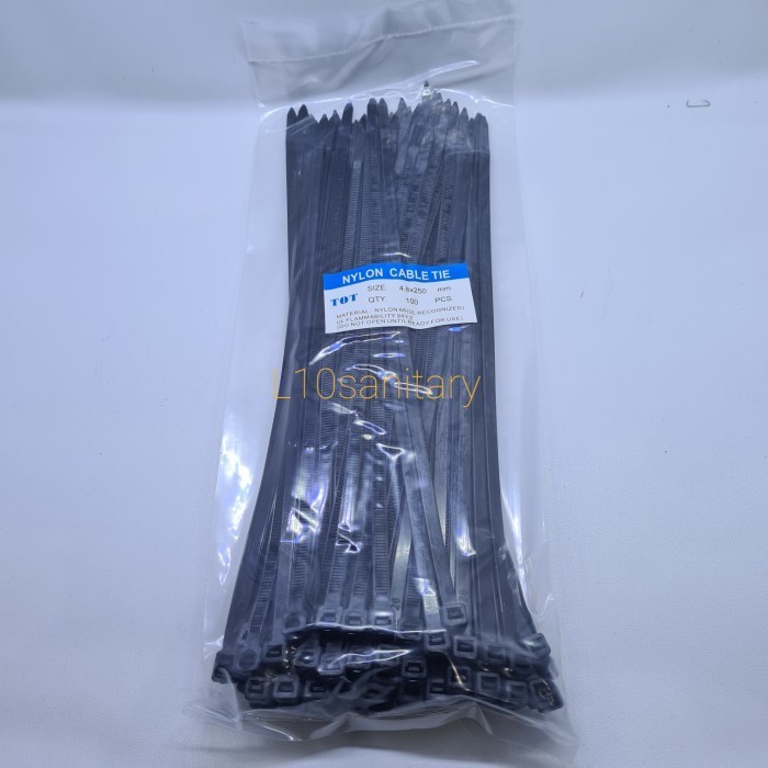 

[KUALITAS TERBAIK] Kable Tis Tebal Kabel Ties Kabel Stik Tebal Nylon Cabel Tie 250x4,8mm - Putih