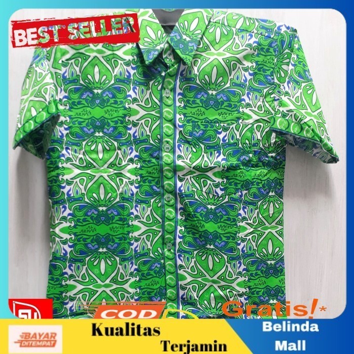 

⭐KUALITAS TERBAIK⭐ ATASAN SERAGAM BATIK SD SMP AL AZHAR TANGAN PENDEK NO 56 Terlaris