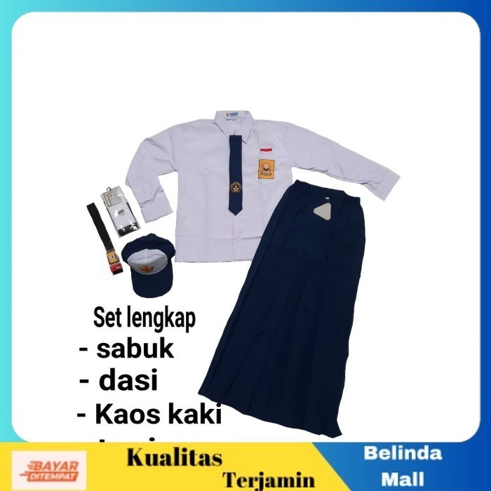 

⭐COD⭐ MURAH setelan seragam sekolah smp baju panjang rok panjang KELAS 2 SMP