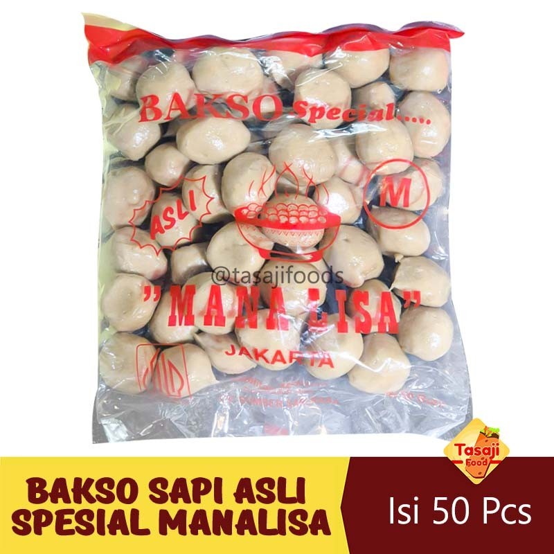 

Bakso Sapi Spesial Monalisa Asli Mana Lisa 500gr M Isi 50pcs