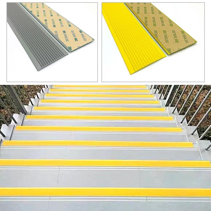 Step Nosing Lis Tangga Karet Anti Slip Selip / Lakban Anti Slip Tangga Anti Licin Lantai Fosfor