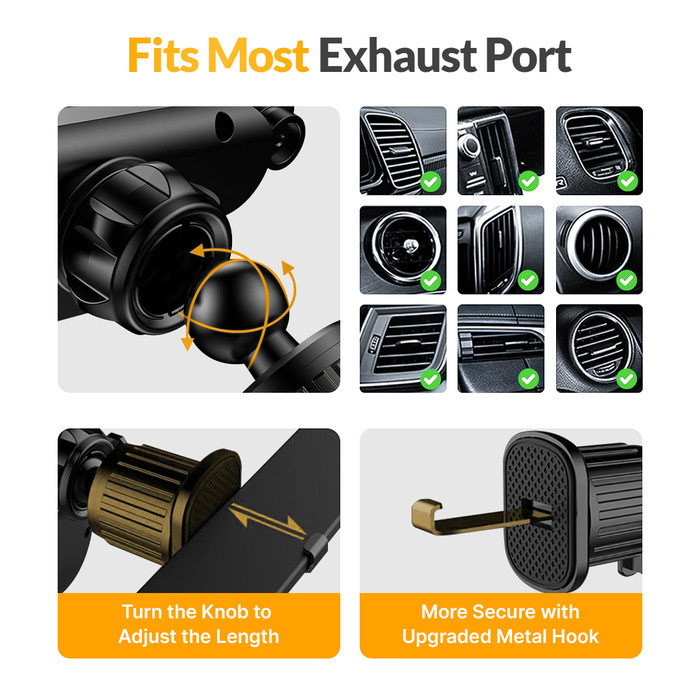 UNEED Car Holder Air Vent Gravity Phone Holder – UPH309