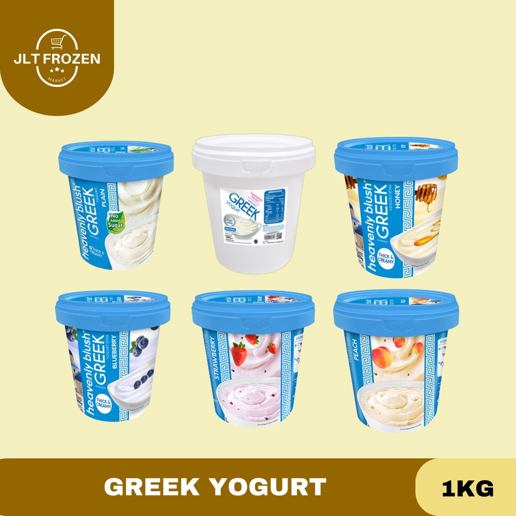 

Heavenly Blush Greek Yogurt Rasa Plain / Original / Madu / Blueberry / Stroberi / Peach 1 kg