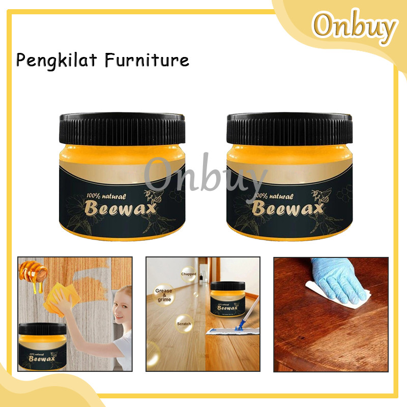 Beewax Pengkilap Kayu / Beewax Furniture Polish / Wax Pengkilap Poles Perawatan Kayu