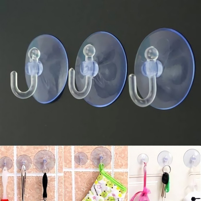 Kop Kaca Alat Tempel Hook Suction Cup Silikon Dinding Kulkas Cermin Kaca Aquarium Keramik Cantelan T